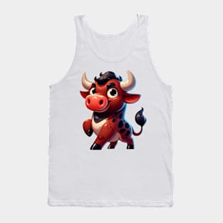 Cute Bull Tank Top